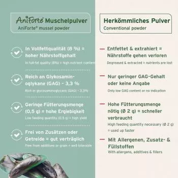 Grünlippmuschelpulver